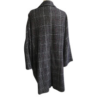 Semi Couture Plaid wool coat