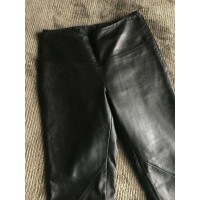 Muubaa Hose aus Leder in Schwarz