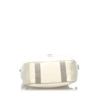 Chanel Tote Bag aus Baumwolle in Weiß
