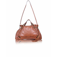 Chloé Paraty Bag Leer in Bruin