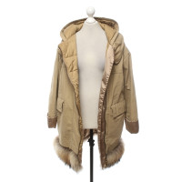 Moncler Giacca/Cappotto in Cotone in Cachi