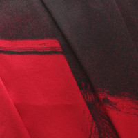 L.K. Bennett zijden jurk in Rood / zwart