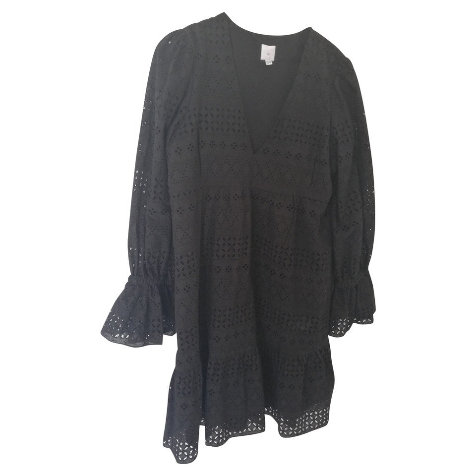 Iris & Ink Robe en Coton en Noir