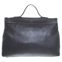 Jil Sander Dark brown leather bag