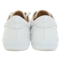 A.P.C. Sneakers aus Leder in Weiß
