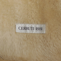 Cerruti 1881 Manteau en peau de mouton beige