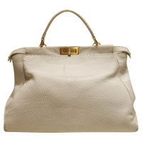 Fendi Peekaboo Bag Large Leather in White