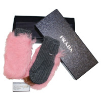 Prada Handschuhe aus Wolle in Rosa / Pink