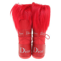 Christian Dior Schnee-Boots mit Pelzbesatz