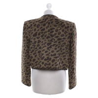 Givenchy Giacca in pelle con stampa animalier
