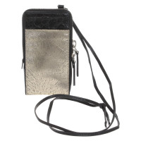 Dries Van Noten Mobile phone bag in black / gold