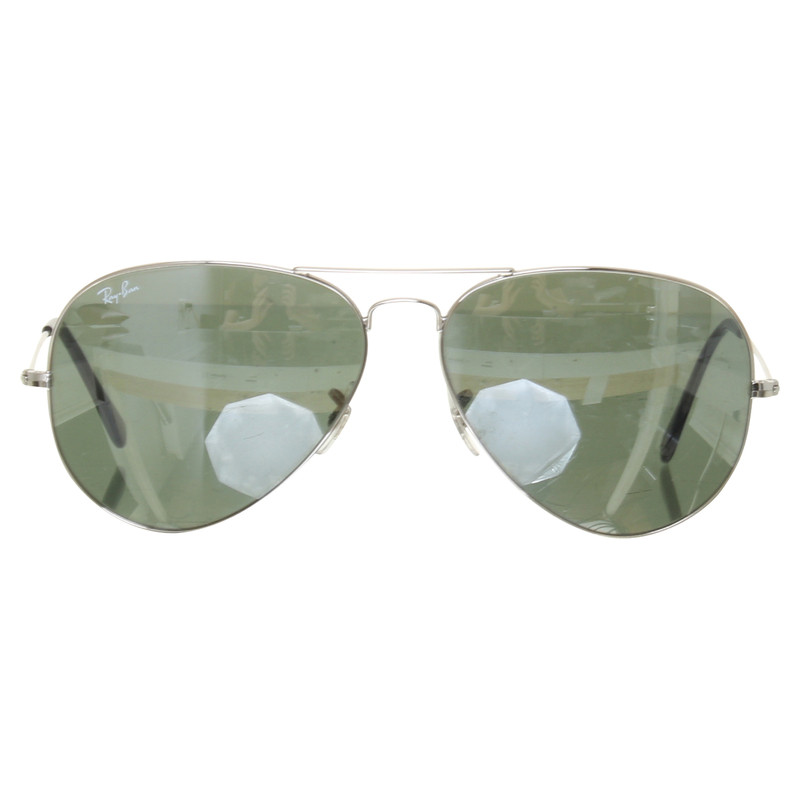 Ray Ban "Aviator" in silver sunglasses