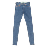 Off White Jeans in Blauw