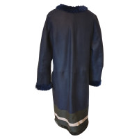 Liska Jacke/Mantel aus Leder in Blau