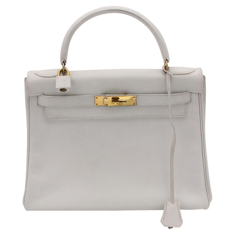 Hermès Kelly Bag 28 Leather in White