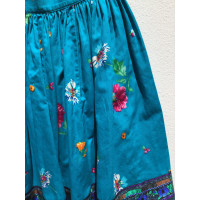 Kenzo Skirt Cotton in Turquoise