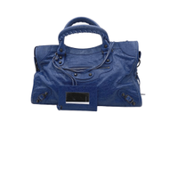 Balenciaga City Bag Leather in Blue