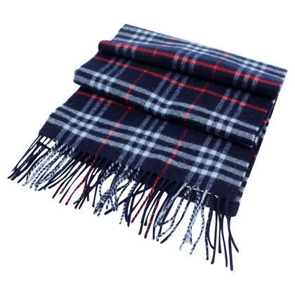 Burberry Scarf/Shawl Wool in Blue