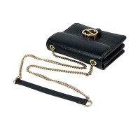 Gucci Interlocking Shoulder Bag Small Leather in Black