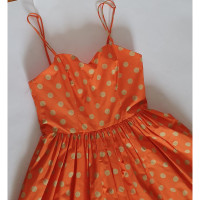 Jeremy Scott Dress Cotton in Orange