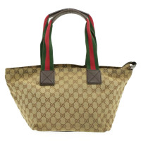 Gucci Handbag Canvas in Beige