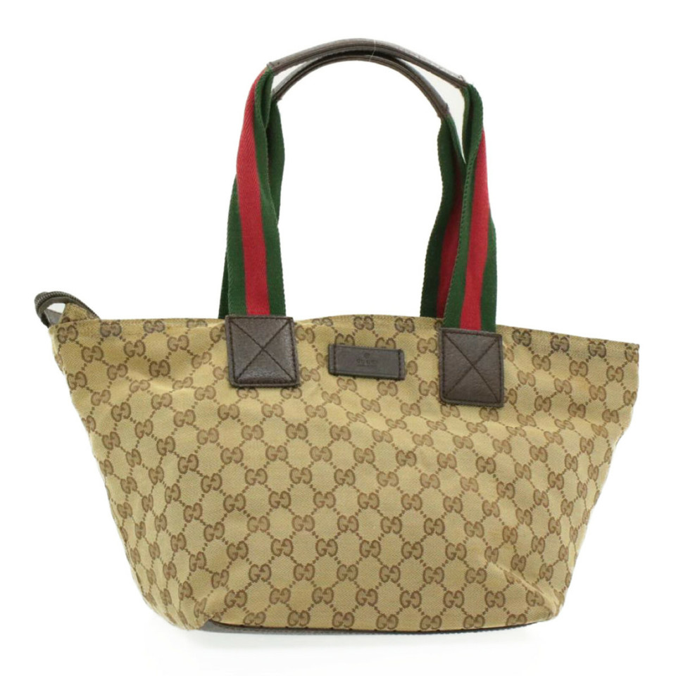 Gucci Handbag Canvas in Beige