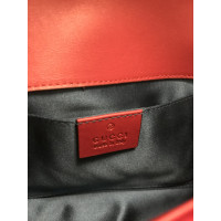 Gucci GG Marmont Velvet Shoulder Bag in Bordeaux