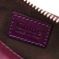 Chloé Paddington Bag aus Lackleder in Violett