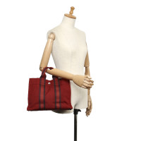 Hermès Fourre Tout Bag Canvas in Red