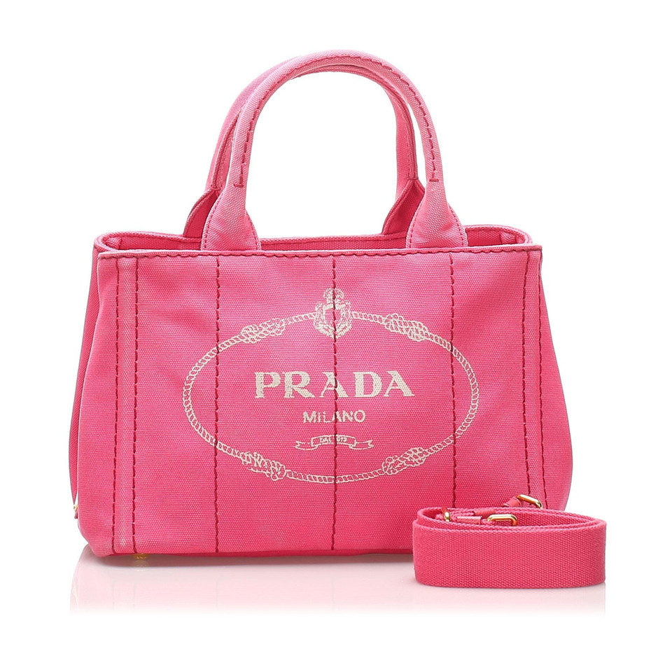 Prada Shoulder bag Canvas in Pink