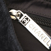 Chanel Flap Bag aus Baumwolle in Schwarz