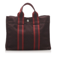 Hermès Fourre Tout Bag aus Canvas in Braun