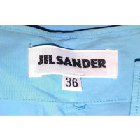 Jil Sander Top en Coton en Bleu