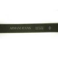 Armani Jeans Gürtel aus Wildleder in Khaki