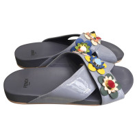 Fendi Sandals Leather in Blue