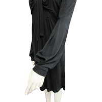 Flavio Castellani Kleid aus Viskose in Schwarz