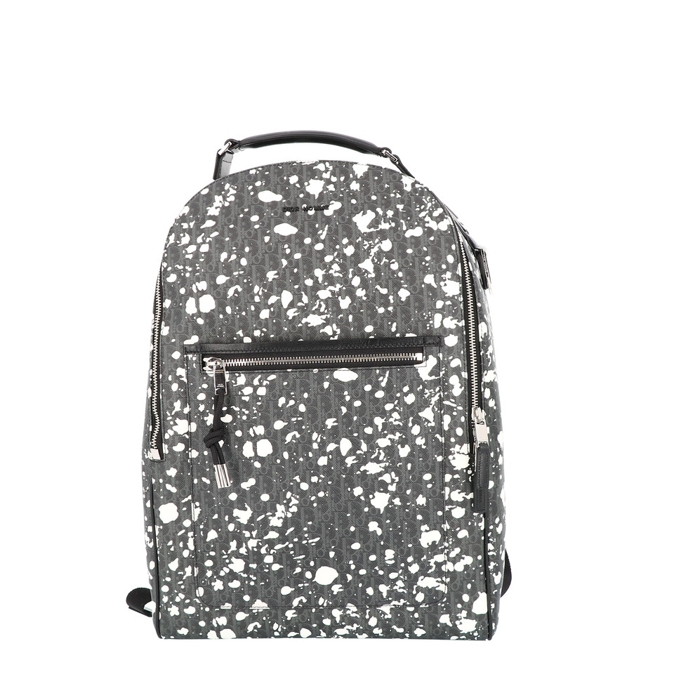 Christian Dior Backpack Canvas in Grey