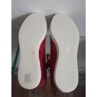 Gucci Sneakers aus Leder in Rot