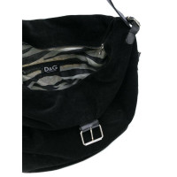 D&G Tote Bag aus Wildleder in Schwarz