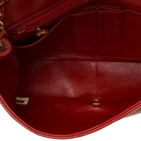 Chanel Flap Bag aus Leder in Rot