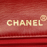 Chanel Flap Bag aus Leder in Rot