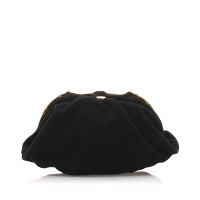 Yves Saint Laurent Clutch Bag Suede in Black