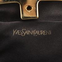 Yves Saint Laurent Clutch Bag Suede in Black