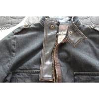 Gianfranco Ferré Jacke/Mantel aus Jeansstoff in Blau