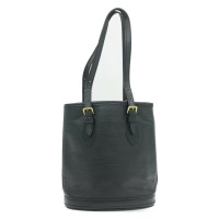 Louis Vuitton Bucket Bag 23 aus Leder in Schwarz