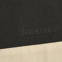 Hermès Clutch aus Canvas in Braun