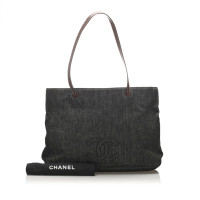 Chanel Tote bag Jeans fabric in Blue