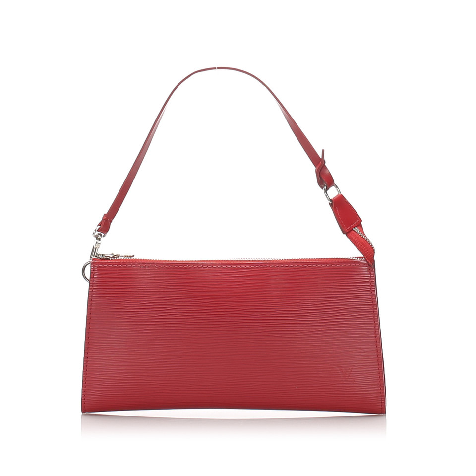 Louis Vuitton Pochette Accessoires Leer in Rood