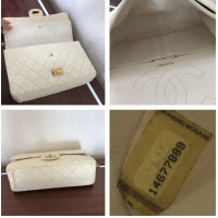 Chanel Classic Flap Bag en Cuir en Blanc