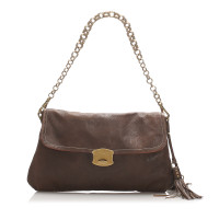 Prada Shoulder bag Leather in Brown